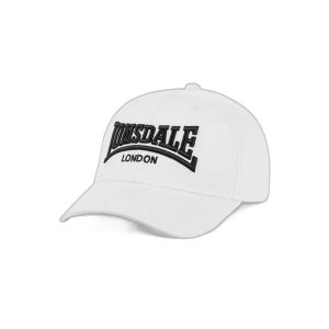 Czapka Lonsdale Flixton. Białe czapki Lonsdale, bez wzorów, z bawełny. Za 148,50 zł.