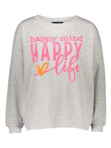 Miss goodlife Bluza w kolorze jasnoszarym rozmiar: XL. Szare bluzy miss goodlife, xl, bez wzorów, z bawełny, bez kaptura. Za 210,81 zł.