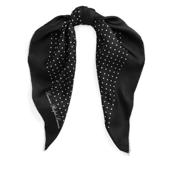 Chusta LAUREN RALPH LAUREN. Czarne apaszki i chusty Lauren Ralph Lauren, bez wzorów. Za 379,99 zł.