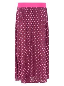 Zwillingsherz Spódnica "Dots Allover" w kolorze fioletowym rozmiar: S/M. Różowe spódnice Zwillingsherz, na co dzień, m, bez wzorów, z wiskozy, maxi. Za 104,99 zł.