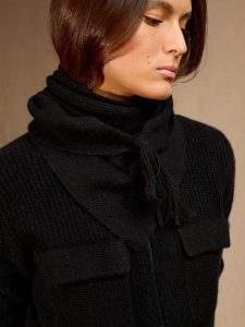 Perfect Cashmere Kaszmirowy szal "Condeixa" w kolorze czarnym - 103 x 49 cm rozmiar: onesize. Czarne szaliki Perfect Cashmere, bez wzorów, z kaszmiru. Za 217,99 zł.