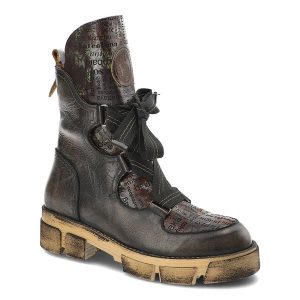 Brązowe Botki Armodo Ocieplane Buty Premium. Brązowe botki Armodo, bez wzorów, z materiału, bez obcasa, bez zapięcia. Za 449,00 zł.