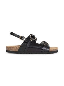 Sunbay Sandały "Mistral" w kolorze czarnym rozmiar: 39. Czarne sandały Sunbay, bez wzorów, z otwartym noskiem, bez obcasa, bez zapięcia. Za 193,95 zł.