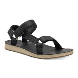 Sandały damskie Teva Original Universal Leather. Czarne buty trekkingowe Teva, bez zapięcia. Za 369,99 zł.