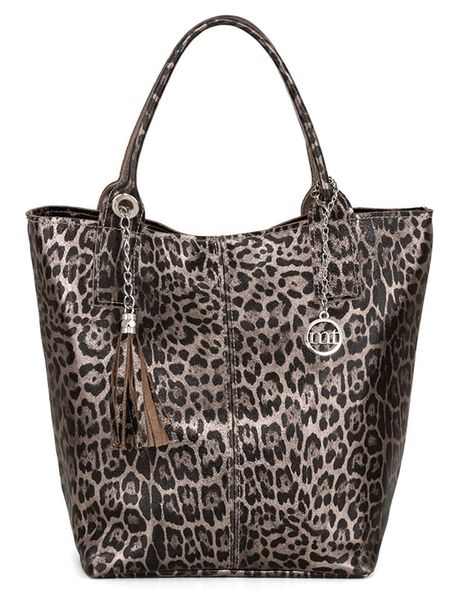 Mia Tomazzi Skórzany shopper bag "Barozzi" w kolorze szarobrązowym - 31 x 36 x 20 cm rozmiar: onesize. Brązowe shopper bag Mia Tomazzi, bez wzorów, z materiału, na ramię, bez dodatków. Za 328,45 zł.