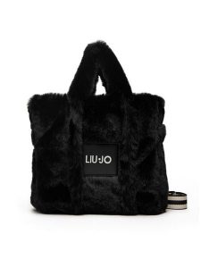 Liu Jo Torebka M Tote TF5270 E0374 Czarny. Czarne torebki klasyczne Liu Jo, bez wzorów, z materiału, bez dodatków. Za 399,99 zł.