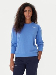 Kappa Bluza Logo Fekka 371M5EW Niebieski Regular Fit. Niebieskie bluzy Kappa, l, bez wzorów, z bawełny, bez kaptura. Za 119,99 zł.