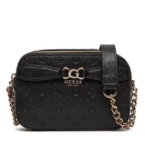 Torebka Guess. Czarne listonoszki Guess, z aplikacjami, bez dodatków. Za 529,99 zł.