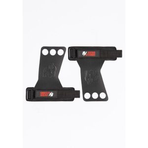 3-Hole Carbon Uchwyty do podnoszenia - Czarny. Czarne rękawiczki GORILLA WEAR, bez wzorów. Za 191,00 zł.