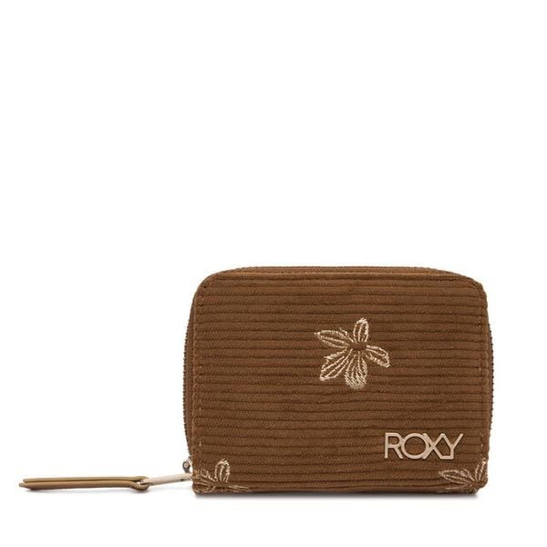 Portfel Roxy. Brązowe portfele Roxy, bez wzorów. Za 109,99 zł.