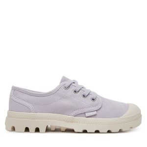Trampki Palladium. Fioletowe trampki Palladium, bez wzorów, bez zapięcia. Za 219,99 zł.