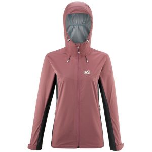Kurtka turystyczna damska Millet Fitz Roy III Jkt. Fioletowe kurtki Millet, l, bez wzorów, bez kaptura. Za 486,03 zł.