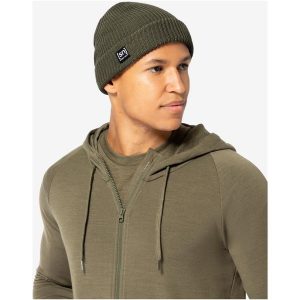 Czapka SUPER.NATURAL Merino Basic Beanie. Zielone czapki super.natural, bez wzorów, sportowe. Za 147,10 zł.