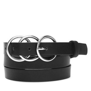 Pasek Damski Jenny Fairy. Czarne paski Jenny Fairy, bez wzorów. Za 29,99 zł.