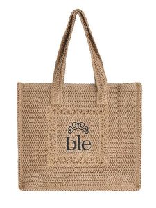BLE Shopper bag w kolorze jasnobrązowym - 40 x 35 x 10 cm rozmiar: onesize. Brązowe shopper bag BLE, bez wzorów, z materiału, na ramię, bez dodatków. Za 67,09 zł.