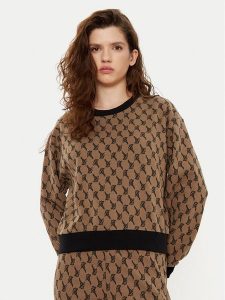JOOP! Bluza 10018915 30044785 Brązowy Regular Fit. Brązowe bluzy JOOP!, bez wzorów, z bawełny, bez kaptura. Za 319,99 zł.
