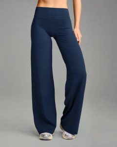 Legginsy Straight Softform™ - Granatowy. Niebieskie legginsy JOY STUDIO, bez wzorów, z materiału, z podwyższonym stanem, długie. Za 257,00 zł.