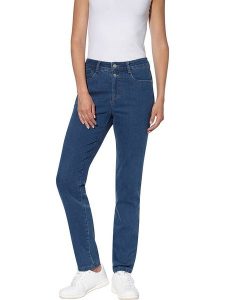 Heine Dżinsy - Slim fit - w kolorze niebieskim rozmiar: 36. Niebieskie jeansy Heine, bez wzorów. Za 65,85 zł.