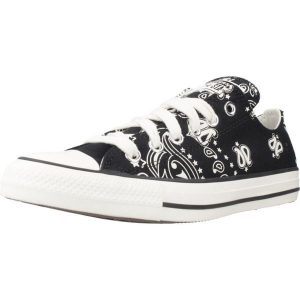 Buty CONVERSE CHUCK TAYLOR ALL STAR PAISLEY Czarny. Czarne trampki Converse, bez wzorów, z tkaniny, bez zapięcia. Za 310,99 zł.