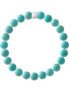 Pearline Bransoletka "Paix Interieure" z kamieniem lawowym rozmiar: 22 cm. Niebieskie bransoletki Pearline, srebrne. Za 221,88 zł.