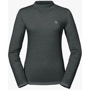 Koszulka termoaktywna damska Schöffel Sport Merino. Czarne koszule nocne Schöffel, bez wzorów, z lyocellu, bez ramiączek. Za 499,99 zł.