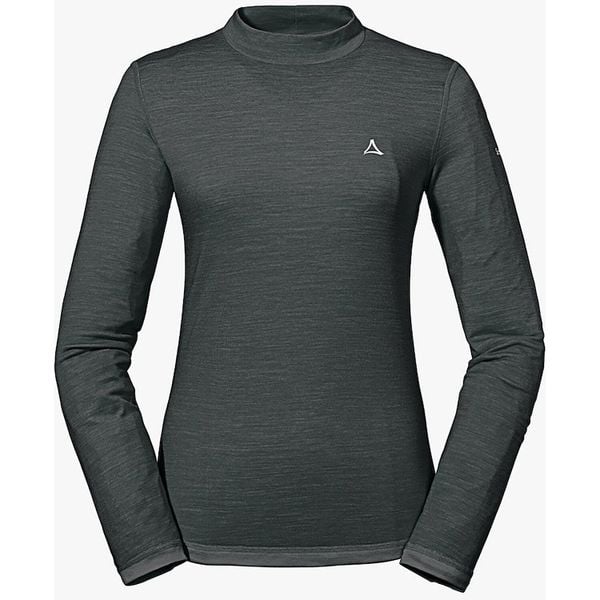 Koszulka termoaktywna damska Schöffel Sport Merino. Czarne koszule nocne Schöffel, bez wzorów, z lyocellu, bez ramiączek. Za 499,99 zł.