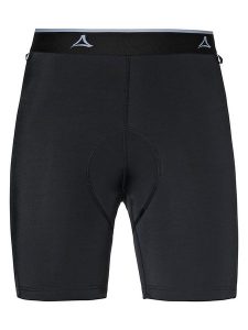Schöffel Szorty kolarskie w kolorze czarnym rozmiar: 36. Czarne spodenki sportowe Schöffel, bez wzorów, rowerowe. Za 74,46 zł.