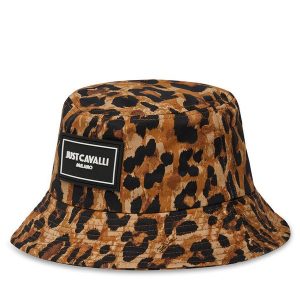 Kapelusz Just Cavalli. Brązowe kapelusze Just Cavalli, bez wzorów. Za 219,99 zł.
