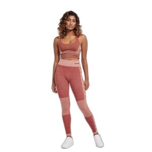 Damskie legginsy mid-rise Hummel Clea. Czerwone legginsy Hummel, bez wzorów, z dzianiny. Za 184,00 zł.