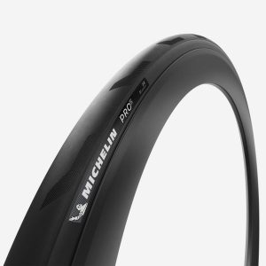 Opona rowerowa szosowa Michelin Pro 5 700x28 miękkie stopki TLR. Brązowe skarpetki MICHELIN, bez wzorów, z gumy. Za 219,99 zł.