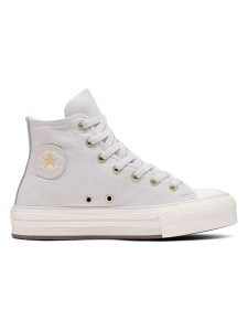 Converse Sneakersy "Chuck Taylor Lift Platform" w kolorze szarym rozmiar: 39. Szare trampki Converse, bez wzorów, za kostkę, bez zapięcia. Za 228,38 zł.