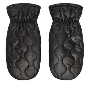 Rękawiczki Damskie Pieces. Czarne rękawiczki Pieces, bez wzorów, z dzianiny. Za 99,99 zł.