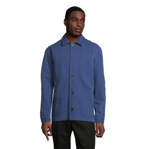 Overshirt Sol's Mael. Niebieskie kombinezony SOL'S, m, bez wzorów, z bawełny, bez kołnierzyka, bez ramiączek. Za 289,50 zł.