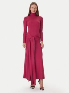 Bardot Sukienka wieczorowa Alix 59467DB Bordowy Regular Fit. Czerwone sukienki Bardot, bez wzorów, z syntetyku, wizytowe, bez kołnierzyka, bez ramiączek. Za 549,99 zł.
