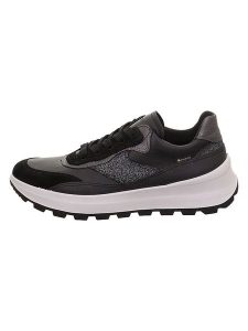 Legero Skórzane sneakersy "T4 RUN" w kolorze czarnym rozmiar: 40. Czarne trampki Legero, bez wzorów, z gore-texu, bez zapięcia. Za 340,95 zł.