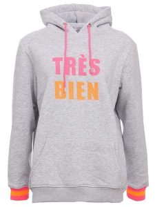 Zwillingsherz Bluza "Keira" w kolorze szarym rozmiar: L/XL. Szare bluzy Zwillingsherz, l, bez wzorów, z bawełny, z kapturem. Za 173,99 zł.