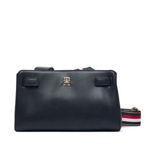 Torebka Tommy Hilfiger. Niebieskie listonoszki TOMMY HILFIGER, bez wzorów, bez dodatków. Za 489,99 zł.