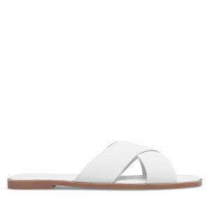 Klapki Jenny Fairy. Białe klapki Jenny Fairy, bez wzorów, bez obcasa. Za 69,99 zł.