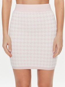 Guess Spódnica mini W4RD65 Z3DA0 Różowy Slim Fit. Czerwone spódnice Guess, xl, z aplikacjami, z syntetyku, mini. Za 379,99 zł.