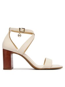 MICHAEL Michael Kors Sandały Alexa Block 40S6AXMS1L Écru. Buty zimowe MICHAEL Michael Kors, ze skóry, bez obcasa, na słupku, bez zapięcia. Za 699,99 zł.