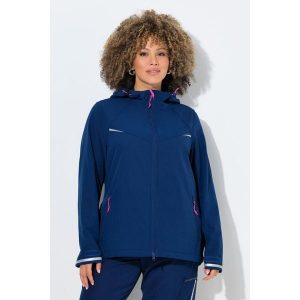 Damskie Kurtka funkcyjna softshell hydrofobowa kaptur. Niebieskie kurtki Ulla Popken, plus size, bez wzorów, z elastanu, bez kaptura. Za 479,99 zł.