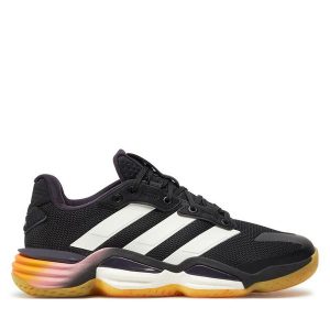 Buty halowe adidas. Czarne buty sportowe ADIDAS, bez wzorów, bez zapięcia. Za 479,99 zł.