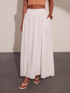 LA Angels Spódnica w kolorze białym rozmiar: S. Białe spódnice LA Angels, na imprezę, s, bez wzorów, z bawełny, maxi. Za 209,95 zł.