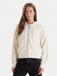 Calvin Klein Jeans Bluza Monogram LV047F208G Beżowy Relaxed Fit. Brązowe bluzy Calvin Klein Jeans, s, bez wzorów, z bawełny, bez kaptura. Za 343,99 zł.