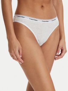 Calvin Klein Underwear Figi klasyczne 000QD5044E Szary. Szare figi Calvin Klein Underwear, bez wzorów, z bawełny. Za 79,99 zł.