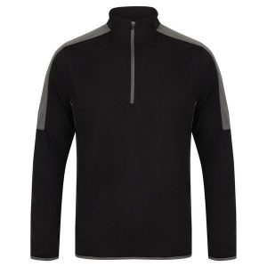 Warstwa Środkowa Dla Dorosłych Unisex Z Kontrastowymi Detalami. Czarne swetry klasyczne FINDEN & HALES, bez kołnierzyka. Za 139,99 zł.