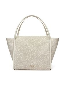 TOUS Torebka Kaos Mini Lines 2002183701 Beżowy. Brązowe shopper bag Tous, bez wzorów, ze skóry, bez dodatków. Za 589,99 zł.