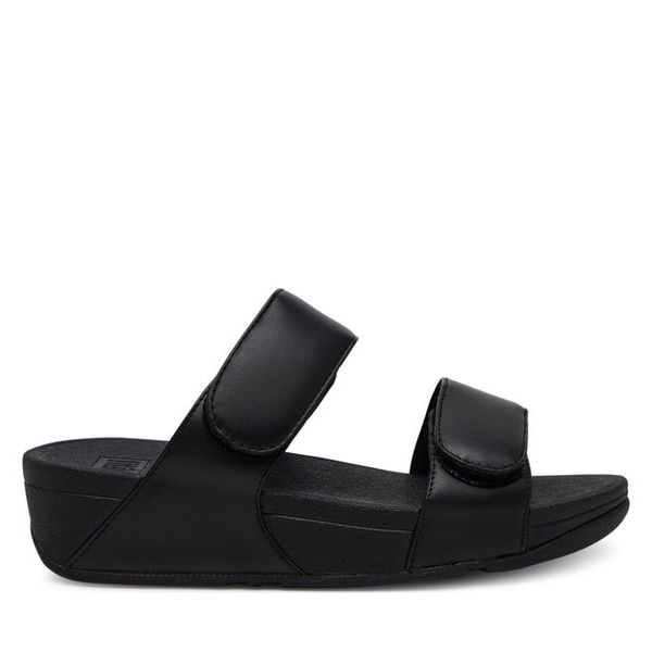 Klapki FitFlop. Czarne klapki FitFlop, bez wzorów, bez obcasa. Za 219,99 zł.