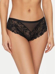 Hunkemöller Figi brazylijskie Sophia 300459 Czarny. Czarne figi Hunkemöller, bez wzorów, z syntetyku. Za 49,99 zł.