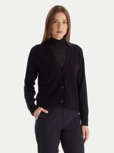 Marella Kardigan Blazer 2525346032 Granatowy Regular Fit. Niebieskie kardigany Marella, z wełny. Za 589,99 zł.
